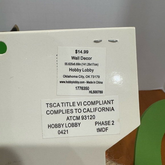 NWT Dinosaur room decor hobby lobby hanger and banner - Picture 2 of 3